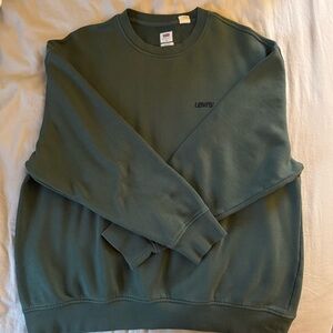 Levi's Men's Green Crew Neck Sweatshirt